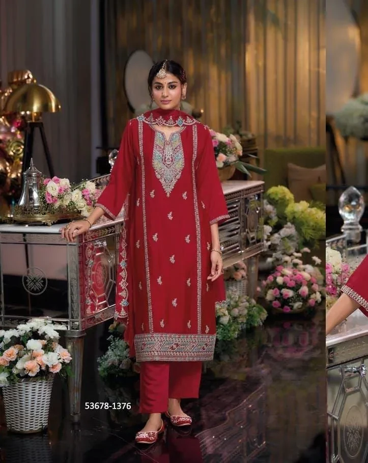 BYC-53678-YASMINE 2-Designer Beautiful Silk Pakistani Suits Catalog