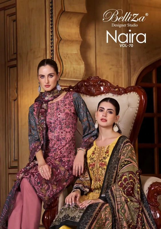 Love-India NAIRA VOL-70-Designer Pure cotton pakistani Suits Catalog