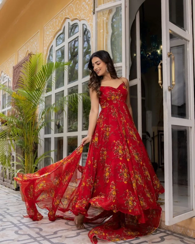 Swank-243-Digital Printed Anarkali Suit