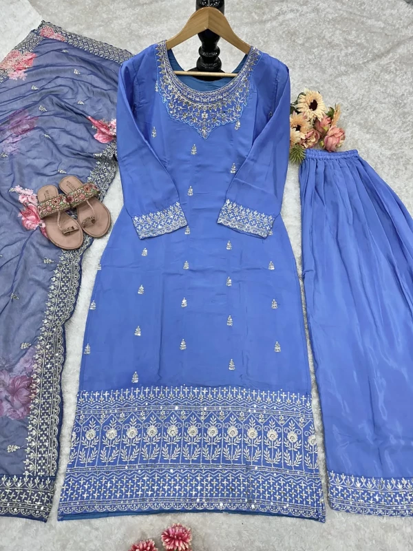 Valam-BF-050-Designer Embroidery Plazzo Suits Catalog